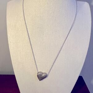Vintage Hayward Silver Heart Necklace Chain 925 Retro VTG 17” long VTG Casual